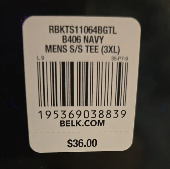 Men's Real Tree - Ocean+Coast Navy Blue Shirt NWT - Picture 6 of 6